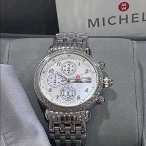 Michele CSX Diamond Chronograph Mother of Pearl Watch